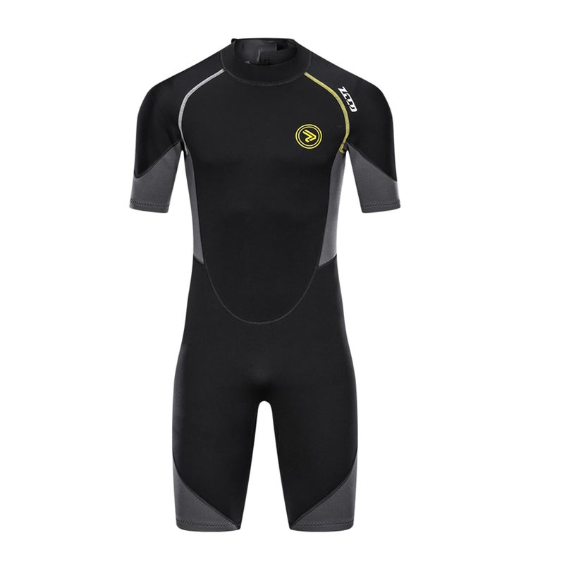 ZCCO Men's Wetsuits 1.5mm Premium Neoprene Back Zip Shorty Dive Skin for Spearfishing,Snorkeling, Surfing,Canoeing,Scuba Diving Suits (1.5mm, XXXL) - Image 3